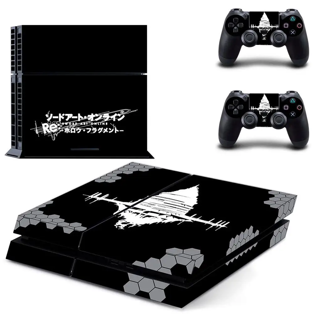 PS 4 наклейка s Sword Art онлайн PS4 наклейка Play station 4 наклейки на кожу Pegatinas для консоли playstation 4 и 2 контроллера