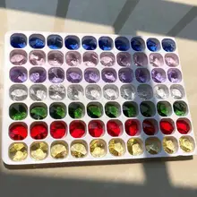 7 цветов хрустальные Восьмиугольные бусины 70 шт./лот аксессуары для освещения Свадебные украшения Подвески хрустальные призмы детали люстры