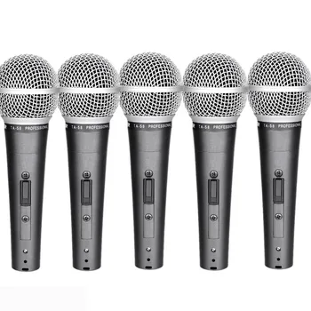 

5pcs/Lot Takstar TA-58 professional On-stage Dynamic microphone K song microphone outdoor preside & lecture sound Loud & clear
