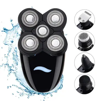 

5 Head Electric Shaver for Men 5 in 1 Multi-funtional Rechargeable IPX6 Waterproof Dry Wet Shaving Razor Washable Beard Trimmer