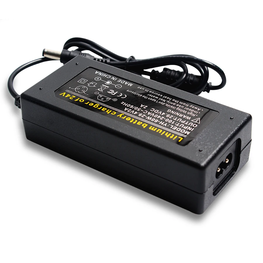 1PC Intelligent 29.4V 2A lithium battery Pack Charger Electric Bike US EU Plug Connector Automatic Power off Charger