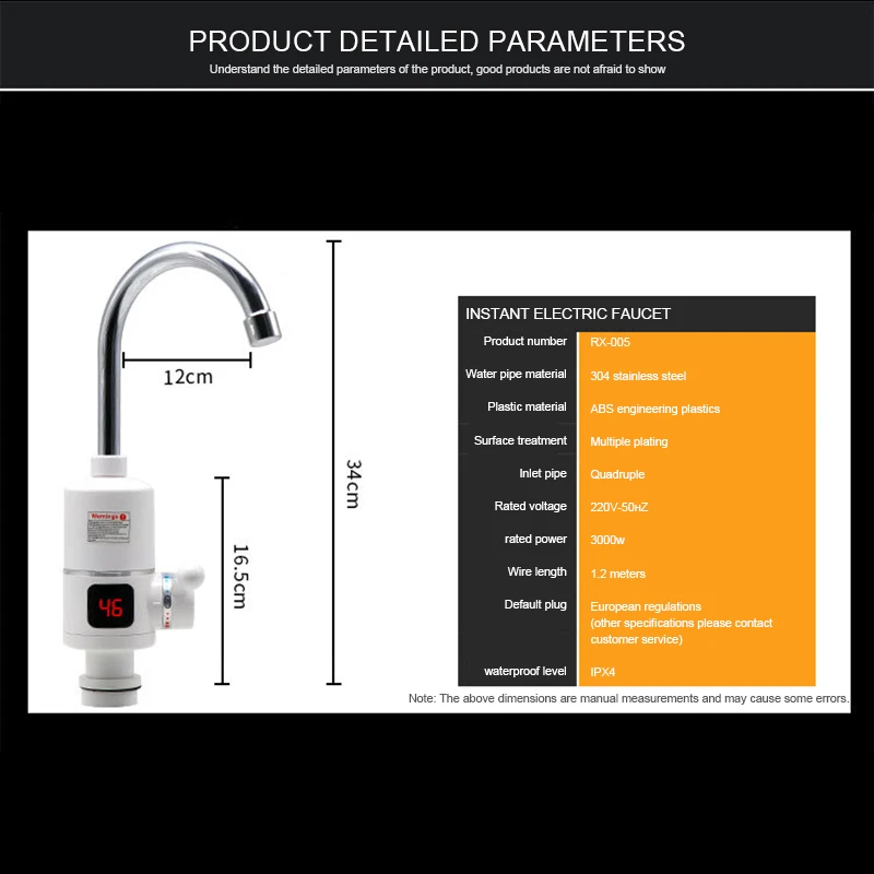 Многофункциональный проточный кран, водонагреватель, мгновенный Электрический кран для горячей воды, быстрый нагреватель для раковины, 3000 Вт нагреватели с дисплеем температуры