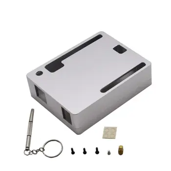 

Aluminum Case Metal Silver Enclosure Protective Cover Shell for Arduino Uno R3
