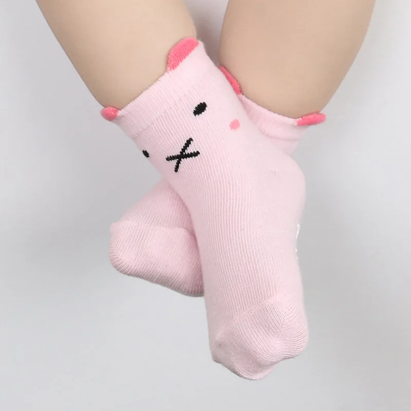 Korean-style Spring And Autumn New Style Children's Socks Men And Women Baby Cartoon Short Socks Peas Eye Puppy Socks Infants Sl