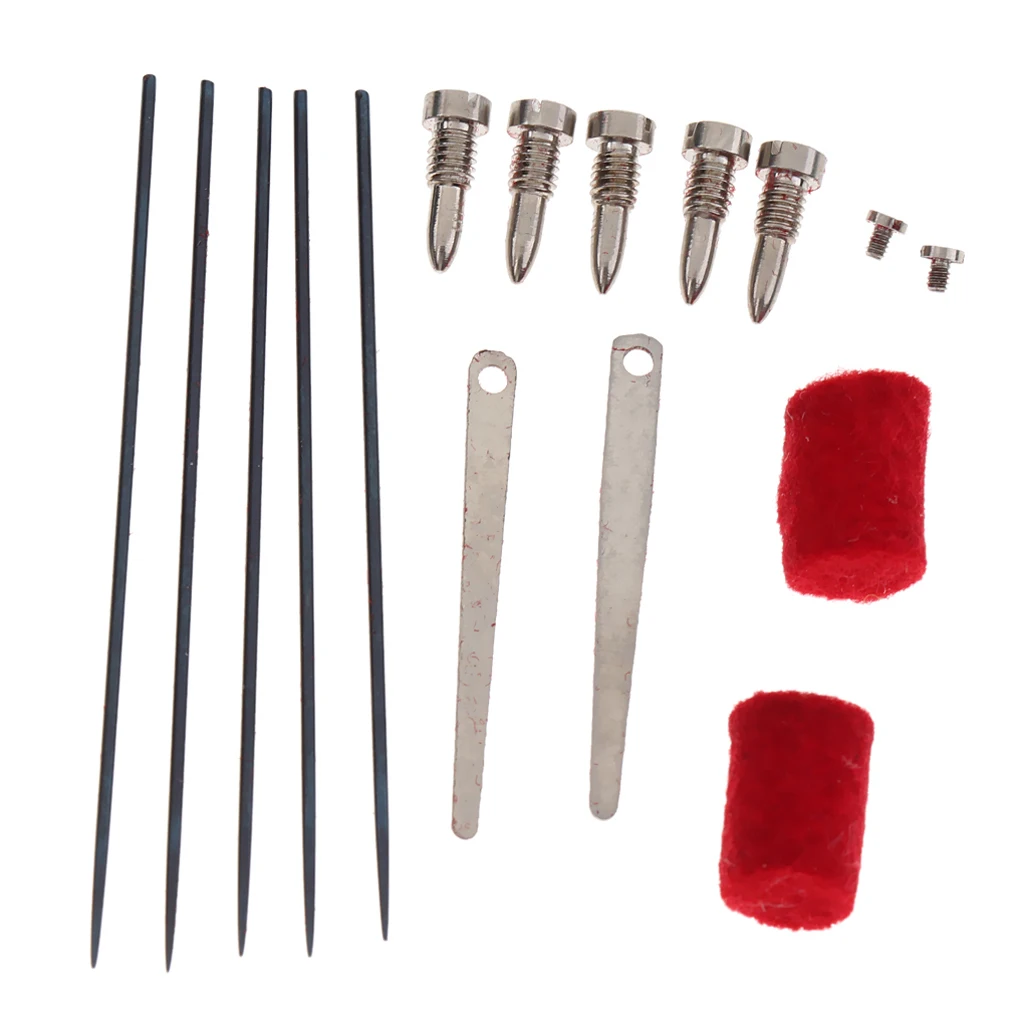 16 Pieces Of Set Sax Screws Saxophone Bumper Felts Springs Tool Sax Parts