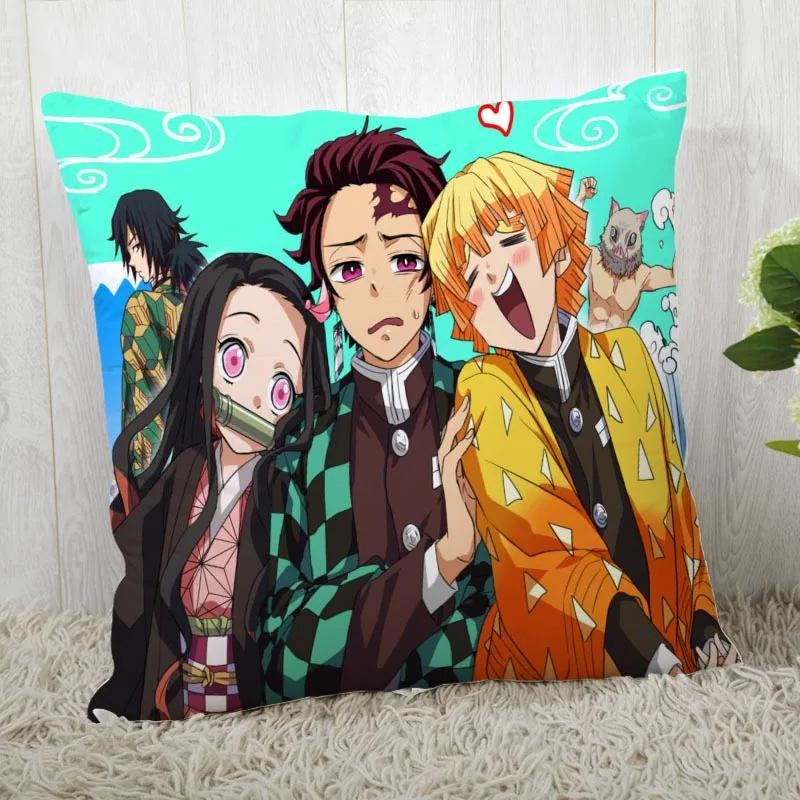 45*45 наволочка с принтом Kimetsu No Yaiba для свадьбы наволочка аниме pillowcases40X40cm45X45cm - Цвет: Pillowcase 20