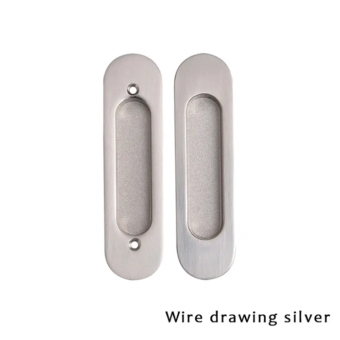 D-Wire drawing Встроенная ручка раздвижной двери из цинкового сплава бронзовая утопленная ручка пара Скрытая ручка - Цвет: D-Wire drawing