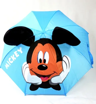 

Cartoon Ear Long Handle Umbrella Children Kid Girl Boy Baby Paraguas Animals Minnie Windproof Rain Umbrella Easy Opening Folding