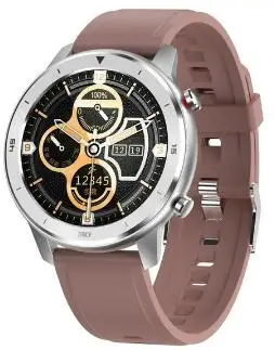 brown silicone Новые DT78 Смарт-часы для мужчин IP68 Водонепроницаемый Полный Круглый сенсорный экран для сердечного ритма кровяное давление кислородные Смарт-часы для спорта на открытом воздухе - Цвет: brown silicone