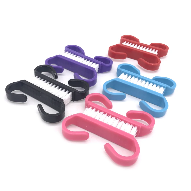 10Pcs Nail Cleaning Clean Brush File Manicure Pedicure Soft Remove Dust Small Angle Scrub Multi Color Dusting Pedicure Care Tool