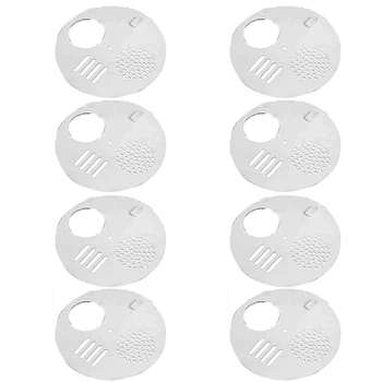 

8 Pcs 12.5CM Diameter Stainless Steel Beehive Entrance Gates, Round Rotatable Bee-Entrance, Beekeeping Tool