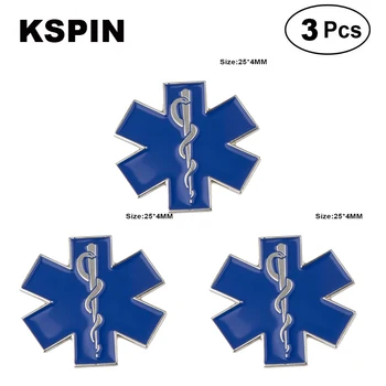 

Star of Life Lapel Pin Brooches Pins Flag badge Brooch Badges