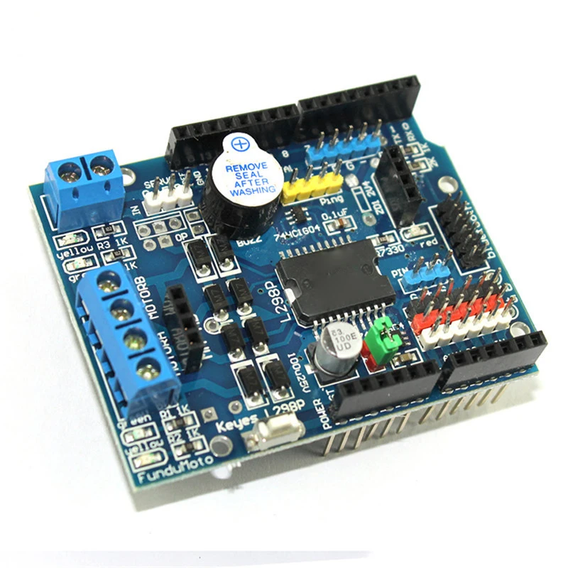 L298P контроллер скорости ШИМ Dual High-Мощность драйвер Bluetooth Интерфейс щит для платы