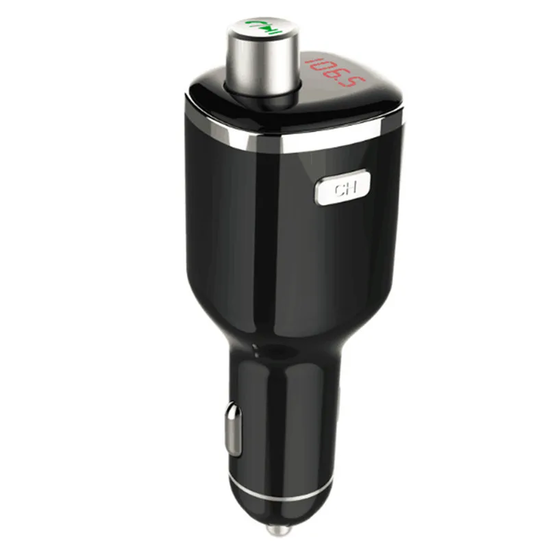 Bluetooth Car Kit FM Transmitter Handsfree Calling Car MP3 Audio Player Dual USB Car Charger Support Voltage Detection