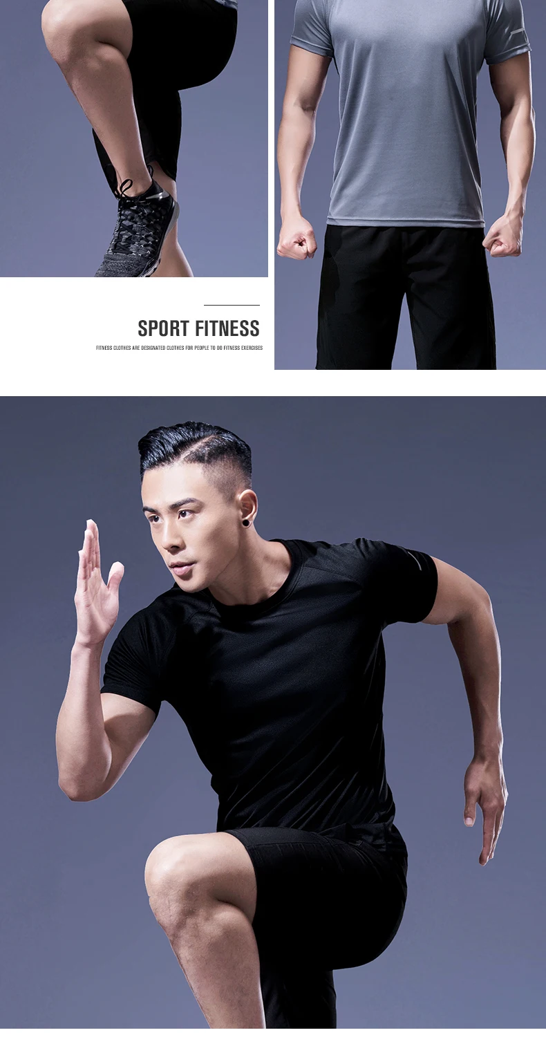 3M Reflective Quick Dry Men's Running T-Shirts