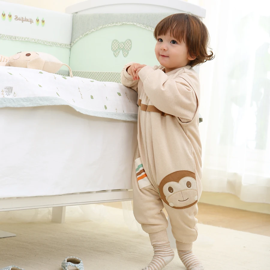 Детский спальный мешок, комбинезон, детская одежда для сна, Детский костюм, комбинезон, раздельные спальные мешки, Комбинезоны для сна