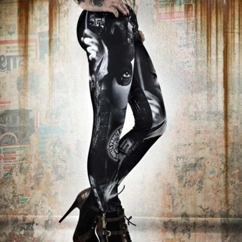 Sfit Fashion Print Unique Fitness Woman's Yoga Pants High Waist Slim Leggings Push Up Gym Wear Sexy Slim Leggins  slim Pants
