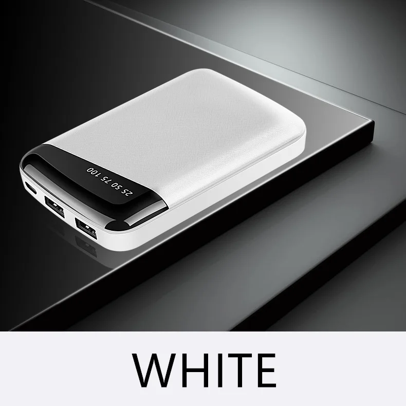 Xiaomi Mini power Bank 30000 мАч Внешний аккумулятор портативное быстрое зарядное устройство для всех смартфонов зарядное устройство водонепроницаемый - Цвет: White 10000mAh