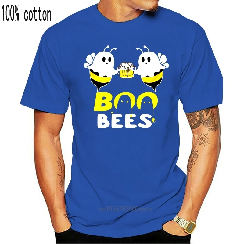 Забавная футболка для Хэллоуина Boo Bees Drink Wine высококачественная повседневная с