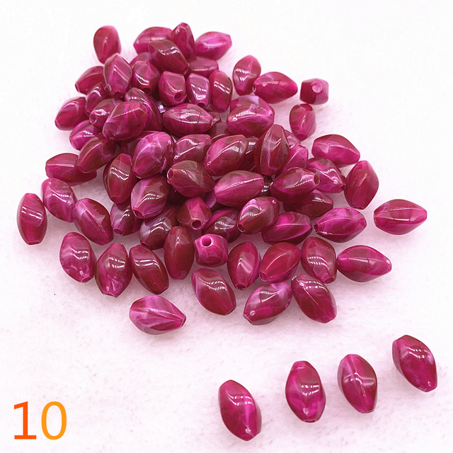 oval shape Acrylic Beads Spacer Loose Beads For Jewelry Making DIY Bracelet