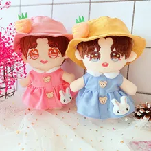 

Doll Clothes Suit Puppet Rabbit Radish Blue Dress Suit Baby Clothes Ido Star Dress Up Clothes