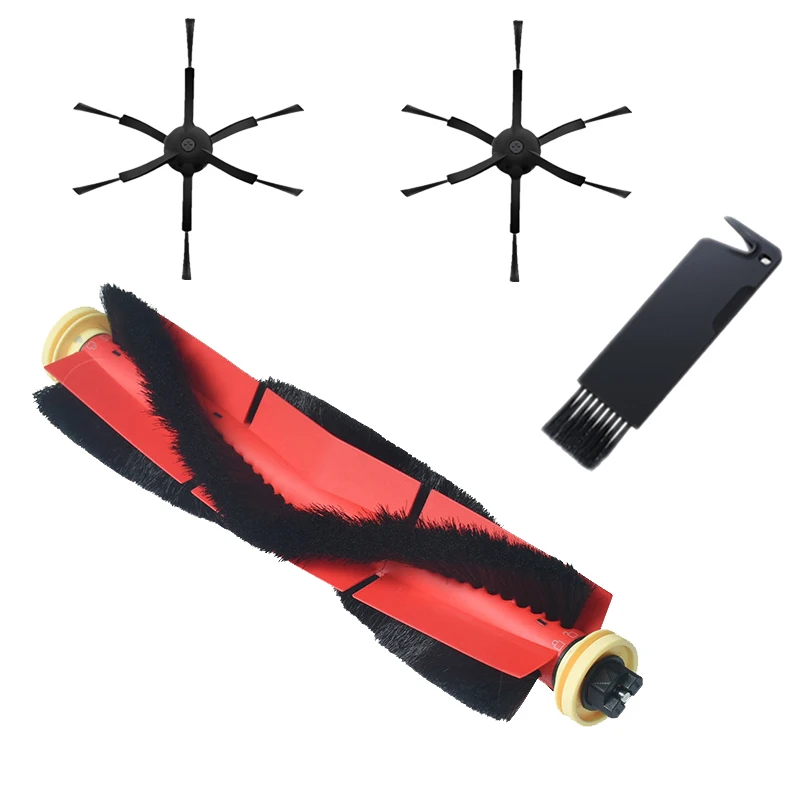 

Replacement Black 6-Arms Side Brushes+Detachable Main Brush with Tool for Xiaomi/Roborock S50 S51 S55 S5 S6 Robot Vacuum Cleaner