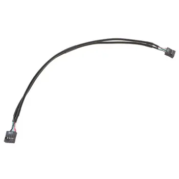 

9Pin USB Header Male 1 to 2/4 Female Extension Cable Card 9-Pin USB HUB Adapter