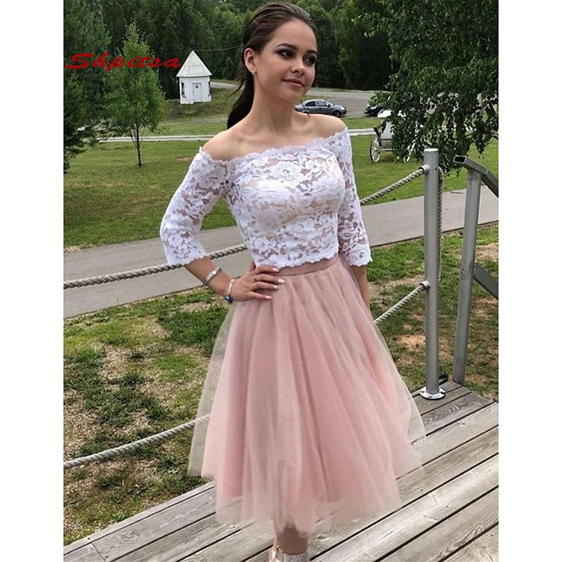 Lace Short Homecoming Dresses Women 