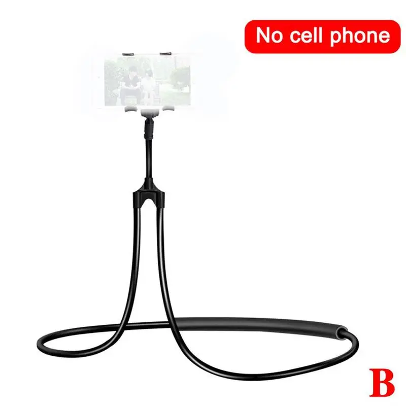 Flexible Mobile Phone Holder Hanging Neck Lazy Necklace Degree Bracket 360 Xiaomi Stand Bed Smartphone For IPhone Holder H9S7 phone stand for desk