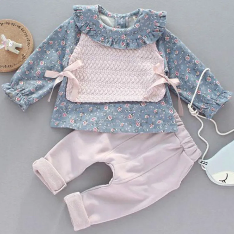 Осенний комплект для маленьких девочек от 0 до 3 лет, roupa infantil, милая одежда принцессы для девочек комплект одежды из трех предметов, подарок