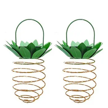 

Solar Iron Pineapple Lamp Outdoor Waterproof Garden Lawn Color Lamp Led Copper Wire Lamp Solar Garden Light