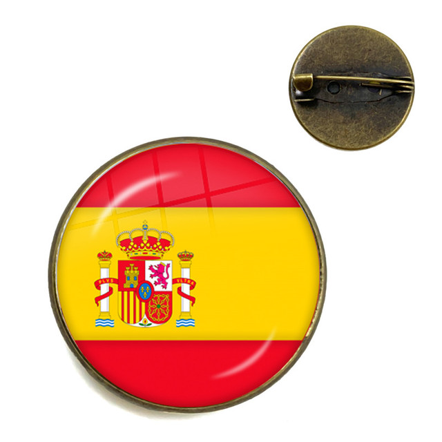 Union,Brazil,Canada,Netherlands,Israel,Syria,Venezuela,United States,Spain National Flag Brooch Collar Pins Jewelry Gift