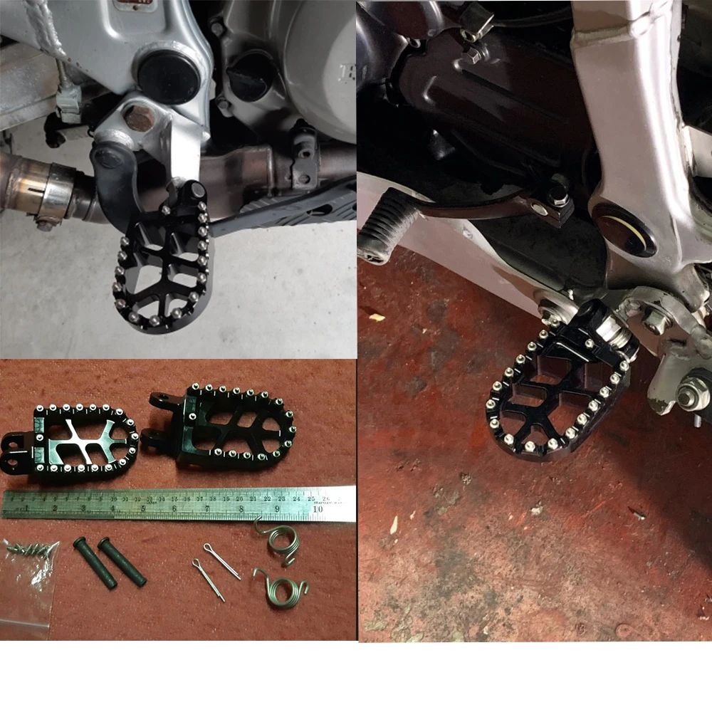 2020 Footrest Footpegs Foot Pedal Foot Pegs For Honda Kawasaki CR 80 85 CRF1000L CRF 1000 L 2016 2017 XR250 XR400 XR650 KLX KLR