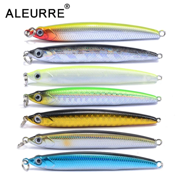 1PCS Sinking Pencil Fishing Lure 10G 15G Long Shot Crankbait Hard Bullet  Bait Single Hook Wobblers