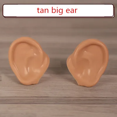 Blyth Doll Ears for Blyth Doll Icy Doll White Natural Tan Dark and Super Black Skin Only Ears No Doll Children Toys for Girls - Цвет: tan big ear