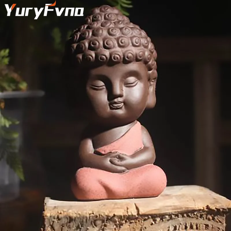 YuryFvna статуэтка Будды чайный питомец фигурка монаха индийский орнамент йоги