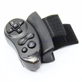 

1Pc Black Car Universal Steering Wheel Remote Control Learning For Car CD DVD VCD