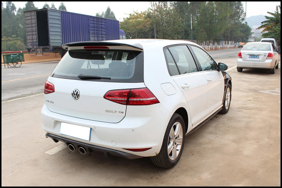 RDX Стиль углеродного волокна задний спойлер на крыше для VW Golf 7 стандартный бампер 1.6L 1,4 T Mk7 спойлер крыло(не подходит rline GTI R