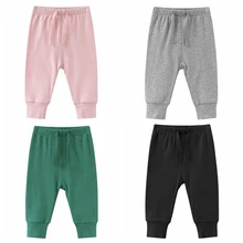 Новые хлопковые детские штаны; штаны-шаровары для девочек; детские штаны для мальчиков; брюки для малышей; эластичные штаны для малышей; нижнее белье