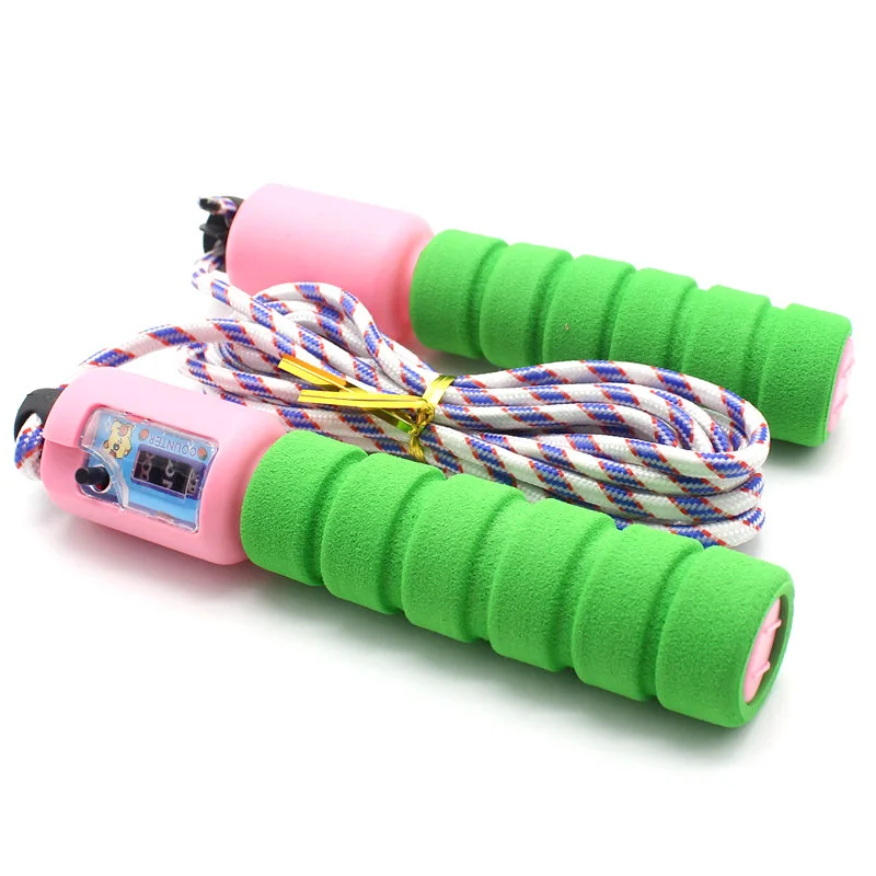 

Foam Rubber Grip Profession Electronic Counting Jump Rope Adult Pattern Skipping Rope Students the Academic Test for the Junior