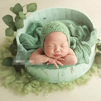 

2020 Newborn Full Moon Baby Children's Studio Photography Photography Basket Basket Clothing Complete Set Full Set Theme Props