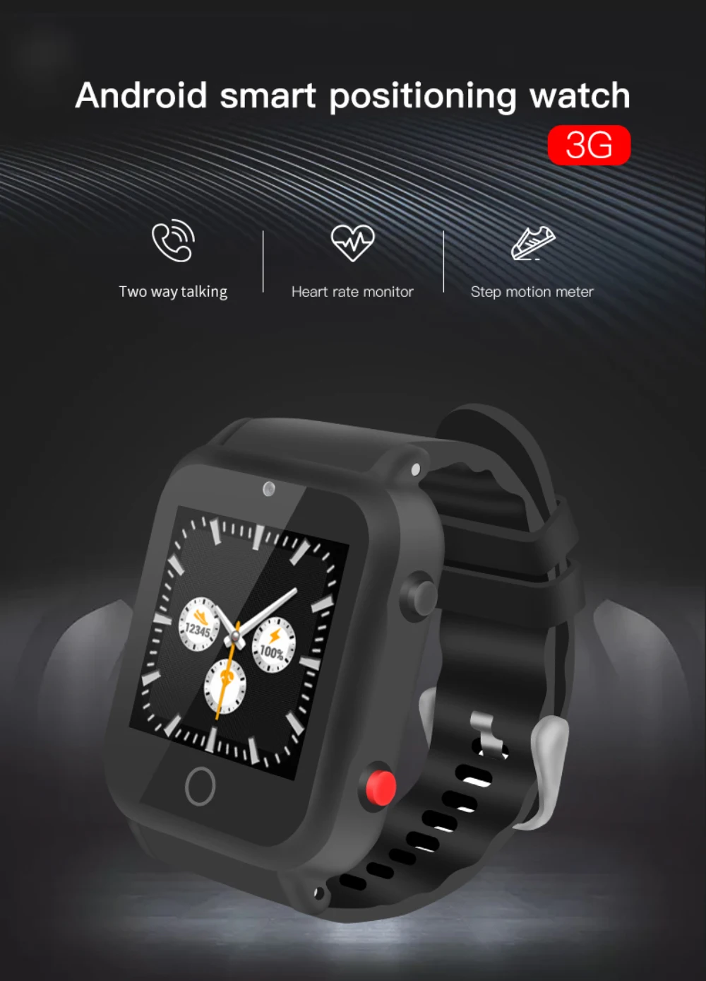 Gps позиционирование Смарт часы S9D Поддержка SOS gps wifi sim-карты Android 5,1 Bluetooth 4,0 3g S9D для пожилых людей подарок для детей