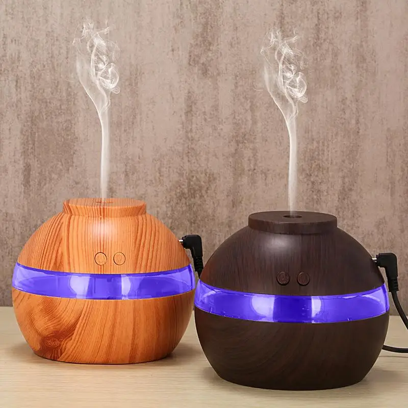 

Aromatherapy Aroma Diffuser Air Humidifier 300ml Wood Grain USB Essential Oil Aromatherapy Cool Mist Maker For Home Office