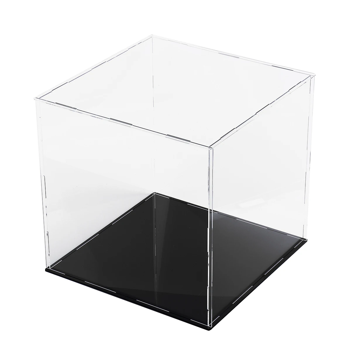 Black base30cm Акриловый сборный Прозрачный чехол для демонстрации Модели Строительные наборы Игрушка Аниме Фигурка военный чехол для шоу игрушки для взрослых коробка - Цвет: Black base30cm