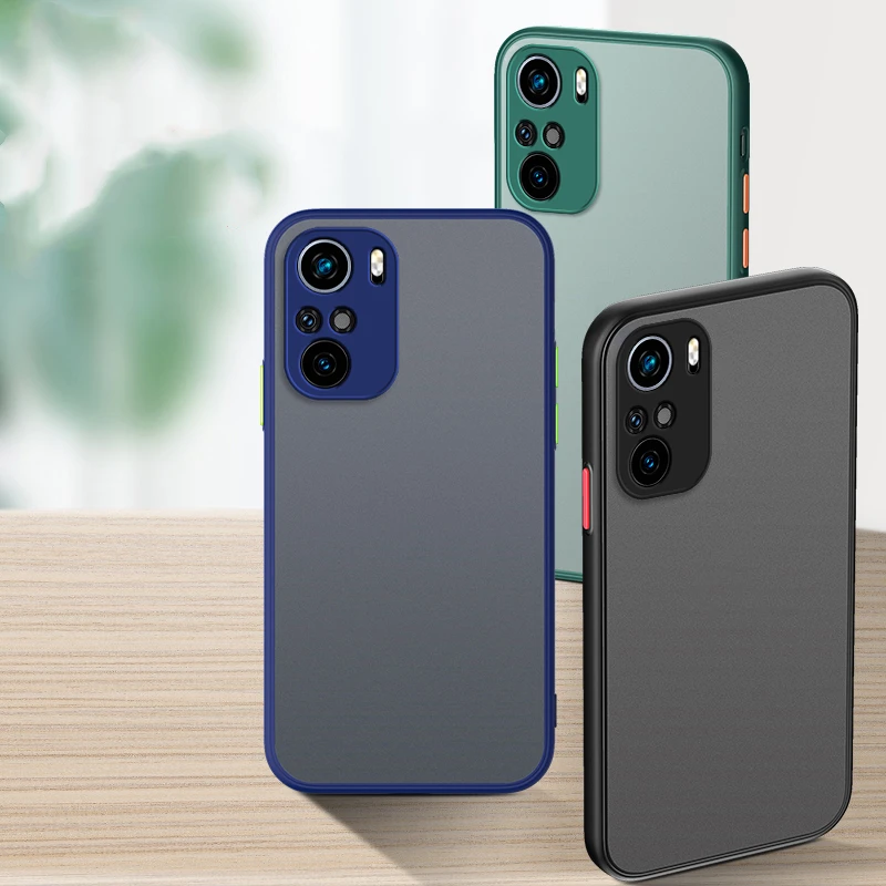 Phone Case for Xiaomi Redmi Note10 Note 10 S Pro Max 10S 10Pro 10ProMax 4G Translucent Shockproof  Matte Camera Protection Cover