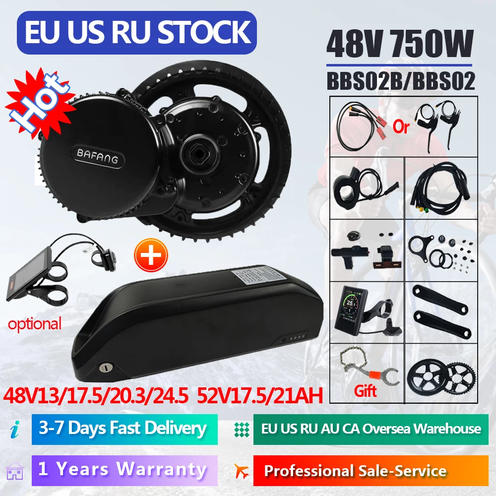 Bafang 750W BBS02B 48V Electric Motor 