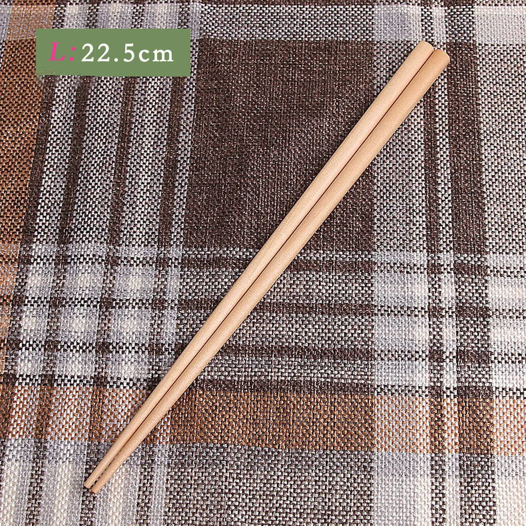 New Japanese Style Vintage Wooden Chopsticks And Spoon Tableware 5pcs Set