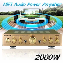 2000W 110V 220V канала эквалайзер, обеспечивающий Hi-Fi стерео Мощность усилитель автомобиля Усилитель Проекторы для домашнего кинотеатра аудио