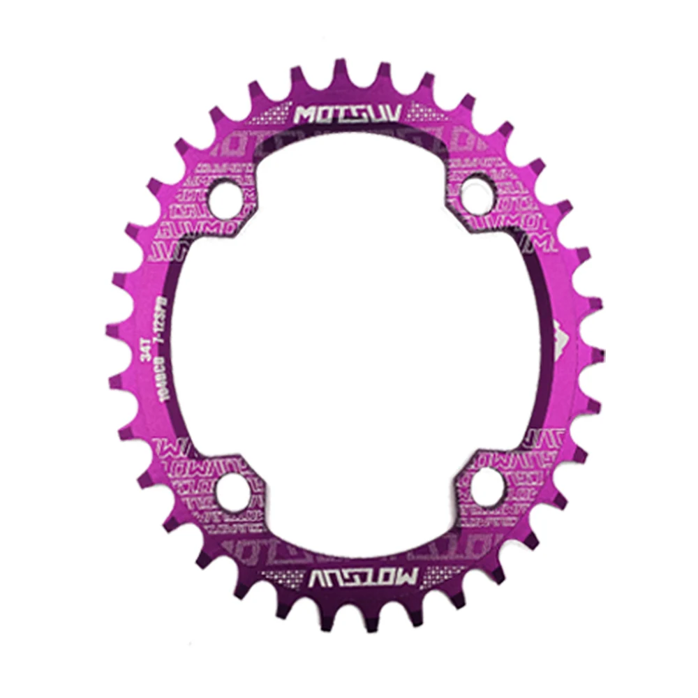 MOTSUV велосипед Crank 104BCD 32 T/34 T/36 T/38 T овальная Звездочка узкий широкий MTB велосипедная Звездочка круг шатунная пластина запчасти для велосипеда