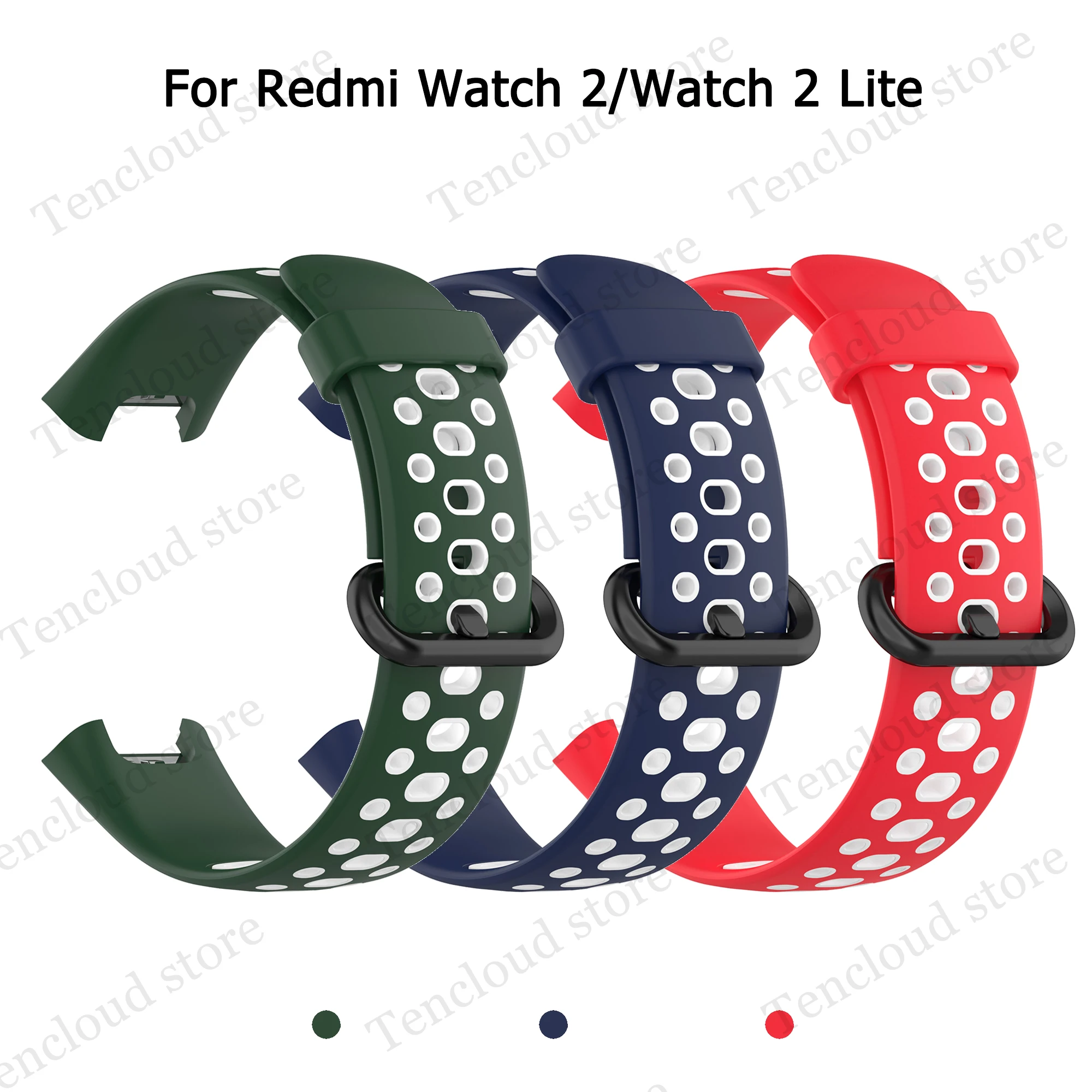 

Watch Band For Redmi Watch 2 Wrist Strap For Xiaomi Redmi Watch 2 Lite Replacement Bracelet Two-colors Belt Watch Accessories